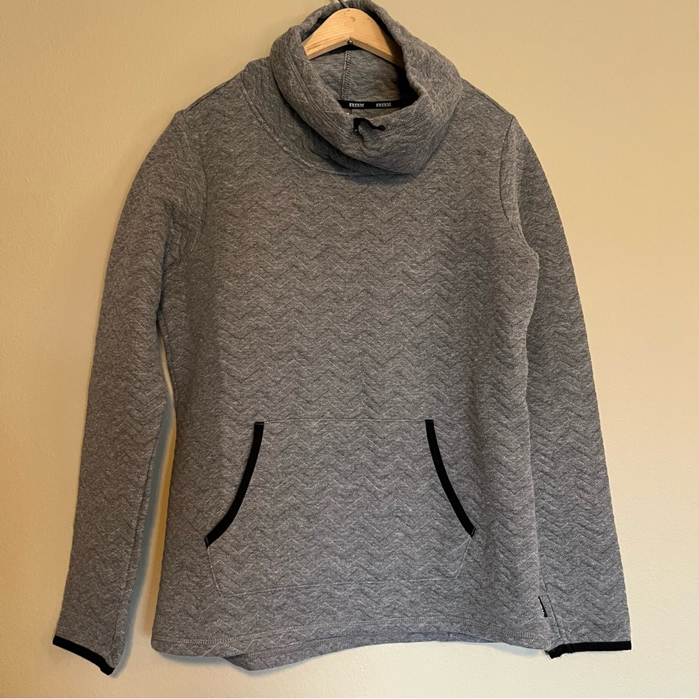 RBX 🩶🖤 Grey Cowl Neck Top Medium